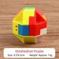 Achtkantiges Puzzle-Spielzeug aus buntem Kunststoff zur kognitiven Entwicklung - Oktaeder