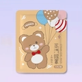 Grapefruit scented steam eye mask with cute cartoon bear print in single package - Grapefruit