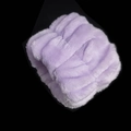Soft lavender plush twisted sponge headband featuring a fuzzy velvet braided texture - Plush Wristbands 2Pcs / Purple