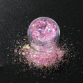 Glitter olografici rosa e viola in barattolo per decorazioni natalizie fai-da-te - Paillettes Scintillanti Viola 8g