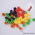 Colorful resin coffee bean DIY beads in various bright colors size 1.2cm x 0.9cm - 500.00g / Multicolor
