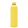 Insulated 750ml stainless steel water bottle in a vibrant matte yellow finish - 750ml / Lemon Yellow