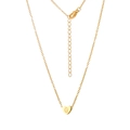 Collier à pendentif cœur doré avec lettre G gravée et chaîne réglable pratique - Lettre G / Or