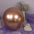 Metallic rose gold latex balloon with reflective mirror finish for wedding party decor - Metallic Rose Gold - Extra Large
