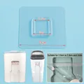 Self-adhesive transparent wall hook 7x7cm square buckle for 2.6cm to 2.8cm slots - 6x6cm Premium Flat Buckle (3x3)