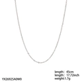 Specifiche della collana a catena argento con lunghezza 45cm e peso 1,7g - Catena in Acciaio 45cm / Color Acciaio