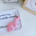 Simpatico portachiavi dinosauro in peluche rosa con anello in metallo per zaini - Dinosauro con Corona Originale - Rosa