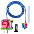 5-piece Gary the Snail silicone protective case set for 18W/20W charger and data cable - Gary the Snail / Five-Piece Set