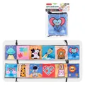 Double-sided monochrome baby cloth book with colorful cartoon animal patterns - Astronaut Weather And Wild Animals (66547-1)