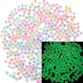 Glow in the dark acrylic beads with colorful Cyrillic alphabet for DIY jewelry making - Russian Glow Translucent & Colorful