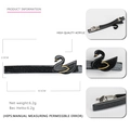 Minimalist black swan acrylic hair clip with geometric spring clasp for women - Black Swan