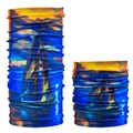 Seamless magic headwear with oil painting sailboat design for cycling and outdoor sports - Oil Painting Sailing