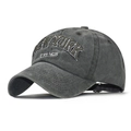 Dettaglio cappellino da baseball in cotone lavato vintage con ricamo New York 1625 - NEW YORK Verde Chiaro