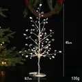 Silver LED acrylic crystal Christmas tree with 45cm height and warm light beads - 45CM Silver Crystal Bead LED Tree
