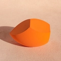 Extra large orange multi-cut beauty sponge for smooth foundation application - Giant 3-Cut Sponge-Orange-1PC