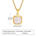 Met 60cm Ketting Goud/Witte Schelp
