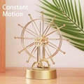 Golden kinetic ferris wheel motion ornament with electroplated finish on desk - H18 Dual-use Celestial Gym With Cable Included ♢ / Product + Gift Bag ♢