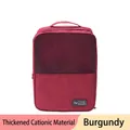 Bolsa de viaje para zapatos en tela catiónica burdeos gruesa con malla transpirable - Burdeos Catiónico