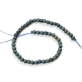 Lapis lazuli 4mm faceted round natural stone beads with gold specks for DIY jewelry - 4mm (50 Pcs) / Electroplated Green