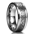 Colore Acciaio Base Nera Drago d'Argento