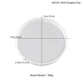 Maattabel voor ronde siliconen mal van 35cm met 5,2cm diepte voor DIY hars tray - Ronde Basisvorm 14 Inch (Nieuwe Versie)