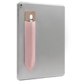 Herzförmiger Lycra-elastischer Stiftehalter, selbstklebende Tablet-Stifthülle, rosa - Rosa