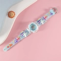 Light blue unicorn cartoon kids quartz watch with 3D rainbow strap and round dial - Unicorn 7 / Blue