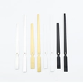 Quartz clock hand set in black, white, gold, and silver finishes for DIY clock repair - Gold