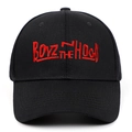 Classic black baseball cap with red Boyz N The Hood embroidery and adjustable strap - Adjustable / Black