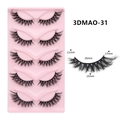 Cat-eye false eyelashes 5 pairs pack with 11-17mm length specs and 3D volume style - 3DMAO-31