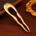 Aa0546—golden U-shaped Wave Double Hairpins