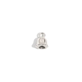 Pendentif cloche de muguet argenté en acier inoxydable pour création de bijoux - Muguet Large Type A / Acier