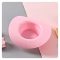 Pink cowboy hat shaped plastic ice cream bowl for kids and pets creative snack container - Pink