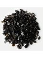 Polished black crystal gravel fragments for home decor and aquarium landscaping - 100g/Pack / Black Agate