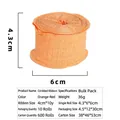 Orange pleated ribbon roll 4cm wide for luxury flower bouquet and cake decoration - 4cm Simple Pack / Orange Red