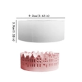 Silicone mold for 3D European house wreath decor, diameter 9.2cm height 3.9cm - Surrounding House Candlestick