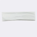 Breathable white cotton sports headband for outdoor running and sweat absorption - Pure White