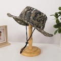 Sombrero de pescador camuflaje digital con correa ajustable para el sol - M (56-58cm) / Verde Militar