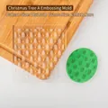 Christmas tree acrylic fondant debosser stamp for holiday baking and cookie decorating - Christmas Tree Type A Stamp