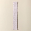 Thick light purple coral fleece over-knee warming leg warmers in a soft plush texture - One Size / Pink