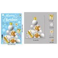 Christmas window sticker set with candy cane and gift box patterns, size 20x30cm - BQ438 Merry Christmas