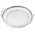 Stainless steel round cooling rack with handles and mesh strainer for kitchen oil drainage - Filter Mesh With Handle