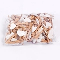 Set di mollette per foto in legno naturale da 3cm con decorazioni a cuore bianco - Cuore Bianco