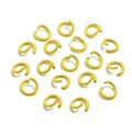 Anellini aperti in metallo giallo per creazione di gioielli fai-da-te e accessori - Giallo (anello Di Apertura)