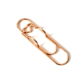Rose gold heart-shaped metal pen clip and decorative paper clip for journals - Heart Style / Rose Gold
