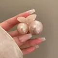 Pince à cheveux cerise rose nacrée pour femmes avec détails de feuilles en résine - 2 Pièces/Ensemble / Cerise Rose
