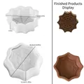 Achtkantige en ronde spinnenweb siliconen mallen voor DIY Halloween hars kaarsen - Spinnenweb Doos + Kaars