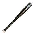 Black aluminum alloy baseball bat with non-slip grip and white BAT text for training - 20 inch / Black