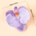 Artificial purple orchid flower for wedding cake decor and hair accessories, 8.6cm size - Simulation Butterfly Orchid Head / Light Purple