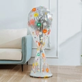 Floor fan dust cover with colorful daisy print and PEVA full wrap protection bag - Sunflower (Full Cover)